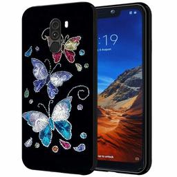 Amazon Brand - Solimo Designer Butterfly Printed Hard Back Case Mobile Cover for Poco F1 (D1170)