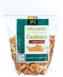 365 Everyday Value, Organic Cashews - Roasted & Unsalted, 12 oz