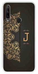 Amazon Brand - Solimo Designer Multicolor Black Pattern Alphabet-J Printed Soft Back Case Mobile Cover for Huawei Honor 9X