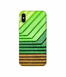 Amazon Brand - Solimo Designer Green Shad Texture 3D Printed Hard Back Case Mobile Cover for Apple iPhone Xs Max