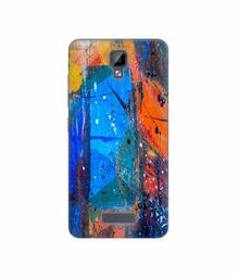 Amazon Brand - Solimo Designer Blue and Orange Brush 3D Printed Hard Back Case Mobile Cover for Gionee P7 Max