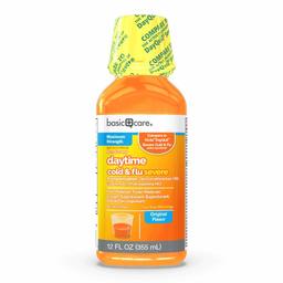 Basic Care Daytime Cold & Flu Severe, 12 Fl. Oz