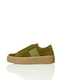 FIND Women's Walsh Elastic Slipper With Platform Sole Green (Green) 4 UK, (37 EU,),04-01-03