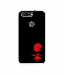 Amazon Brand - Solimo Designer Red Moon UV Printed Soft Back Case Mobile Cover for InFocus Vision 3 Pro