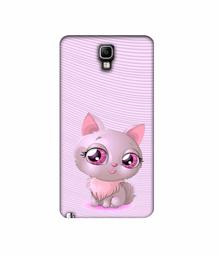 Amazon Brand - Solimo Designer Cute Pink Cat 3D Printed Hard Back Case Mobile Cover for Samsung Galaxy Note 3 Neo