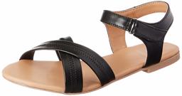 Amazon Brand - Symbol Women's Black Fashion Sandals-4 UK (37 EU) (7 US) (SYM-WS-009)