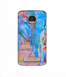 Amazon Brand - Solimo Designer Light Multicolor Canvas 3D Printed Hard Back Case Mobile Cover for Motorola Moto Z Play