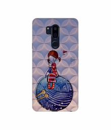 Amazon Brand - Solimo Designer Lady Vector Patternn 3D Printed Hard Back Case Mobile Cover for LG G7 ThinQ