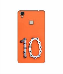 Amazon Brand - Solimo Designer Number Ten 3D Printed Hard Back Case Mobile Cover for Vivo V3 Max