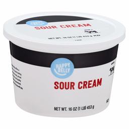 Amazon Brand - Happy Belly Sour Cream, Kosher, 16 Ounce