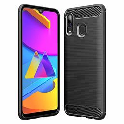 Amazon Brand - Solimo Protective Mobile Cover (Soft & Flexible Back Case) for Samsung Galaxy M10s (Black)