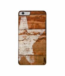 Amazon Brand - Solimo Designer Star Impression On Wood 3D Printed Hard Back Case Mobile Cover for Micromax Canvas Knight 2 E471