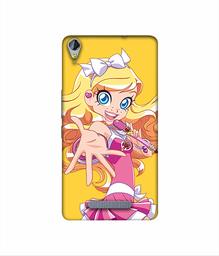 Amazon Brand - Solimo Designer Singing Girl Vector 3D Printed Hard Back Case Mobile Cover for Micromax Canvas Juice 3Plus Q394