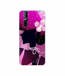 Amazon Brand - Solimo Designer Lady Vectors 3D Printed Hard Back Case Mobile Cover for Vivo V15 pro