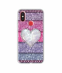 Amazon Brand - Solimo Designer Stone Heart UV Printed Soft Back Case Mobile Cover for Mi A2