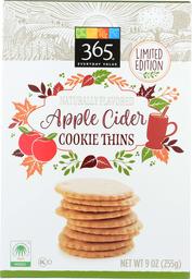 365 Everyday Value, Apple Cider Cookie Thins, 9 oz