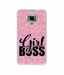 Amazon Brand - Solimo Designer Girl Boss On Pink Sparkle UV Printed Soft Back Case Mobile Cover for Samsung Z4