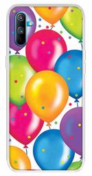 Amazon Brand - Solimo Designer Multicolor Balloon Design Printed Soft Back Case Mobile Cover for Realme C3