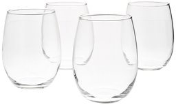 AmazonBasics Service de 4 verres à vin sans pied, 443 ml