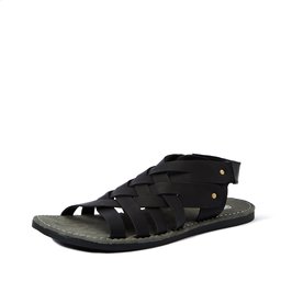 Amazon Brand - Symbol Men's Black Sandals- 9 UK/India (43 EU) (AZ-KY-323B)