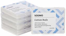 Amazon Brand - Solimo Cotton Buds Travel Pack - 24 Sticks (Pack of 5)