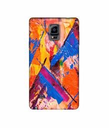 Amazon Brand - Solimo Designer Barfi Shape Multicolor Texture 3D Printed Hard Back Case Mobile Cover for Samsung Galaxy Note 4