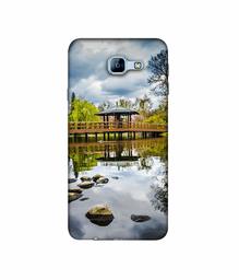 Amazon Brand - Solimo Designer Pebbles 3D Printed Hard Back Case Mobile Cover for Samsung Galaxy A8 (2016)