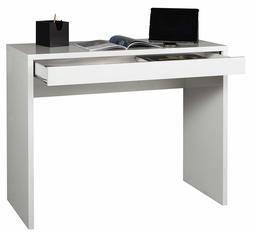 Amazon Brand - Movian -Drawer Console Desk, 100 x 80 x 40 cm, High Gloss White