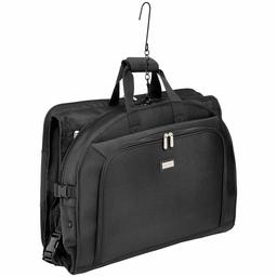 AmazonBasics Premium Tri-Fold Travel Hanging Garment Bag - 22.5 Inch, Black