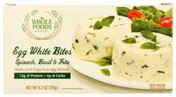 Whole Foods Market, Frozen Egg White Bites, Spinach, Basil & Feta, 4.2 Ounce