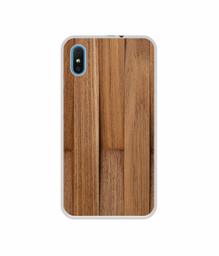 Amazon Brand - Solimo Designer Wooden Art UV Printed Soft Back Case Mobile Cover for iVooMi i2 Lite