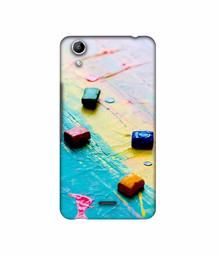 Amazon Brand - Solimo Designer Multicolor WaxColor Blocks 3D Printed Hard Back Case Mobile Cover for Micromax Canvas Selfie Lens Q345