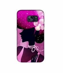 Amazon Brand - Solimo Designer Lady Vectors 3D Printed Hard Back Case Mobile Cover for Samsung Galaxy S7 Edge