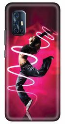 Amazon Brand - Solimo Designer Dance Pink 3D Printed Hard Back Case Mobile Cover for Vivo V17