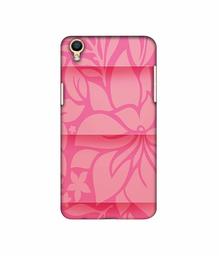 Amazon Brand - Solimo Designer Pink Flower Banch Print On Cloth 3D Printed Hard Back Case Mobile Cover for Oppo F1 Plus