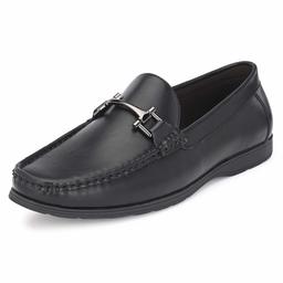 Stanton Men's Black Loafers-11 UK (45 EU) (12 US) (FK/YT1892-1/BLK)