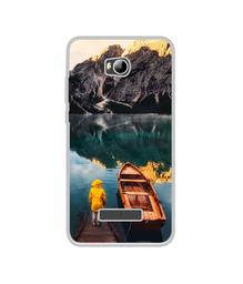 Amazon Brand - Solimo Designer Lake View UV Printed Soft Back Case Mobile Cover for Micromax Canvas Spark 3 Q385