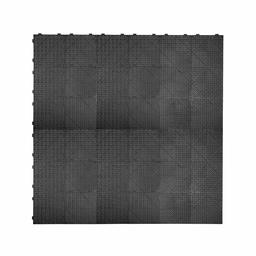 AmazonCommercial Anti-Fatigue Drainage Mat Modular Tiles, Rubber, 12