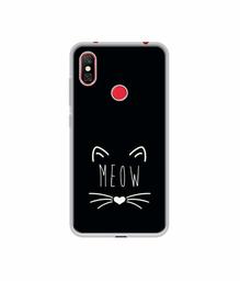 Amazon Brand - Solimo Designer Meow UV Printed Soft Back Case Mobile Cover for Redmi Note 6 Pro