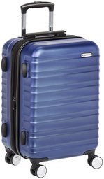 AmazonBasics Premium Hardside Spinner Luggage with Built-In TSA Lock - 20-Inch Carry-on, Blue