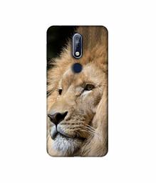 Amazon Brand - Solimo Designer Lion 3D Printed Hard Back Case Mobile Cover for Nokia 7.1