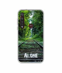 Amazon Brand - Solimo Designer Alone UV Printed Soft Back Case Mobile Cover for Motorola Moto G8 Plus