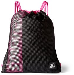 Starter Drawstring Backpack, Amazon Exclusive, Black/Power Pink, One Size