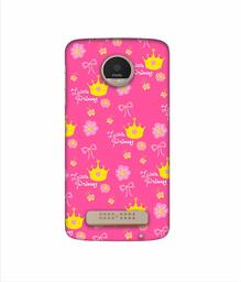 Amazon Brand - Solimo Designer Little Princess Pattern 3D Printed Hard Back Case Mobile Cover for Motorola Moto Z Play