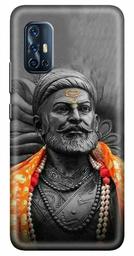 Amazon Brand - Solimo Designer Shivaji 3D Printed Hard Back Case Mobile Cover for Vivo V17