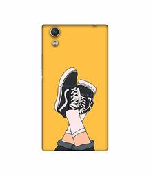 Amazon Brand - Solimo Designer Boy Shoes Pattern UV Printed Soft Back Case Mobile Cover for Sony Xperia R1 Plus