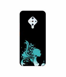 Amazon Brand - Solimo Designer Lady Vector N 3D Printed Hard Back Case Mobile Cover for Vivo S1 Pro