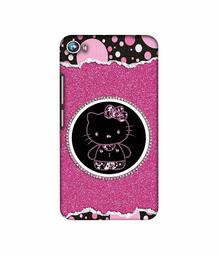 Amazon Brand - Solimo Designer Kitty with Glitter 3D Printed Hard Back Case Mobile Cover for Micromax Canvas Fire 4 A107