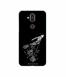 Amazon Brand - Solimo Designer Rose for No One 3D Printed Hard Back Case Mobile Cover for Nokia 8.1