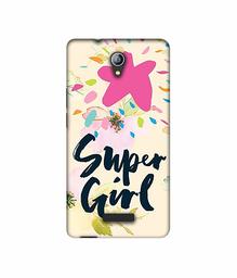 Amazon Brand - Solimo Designer Super Girl 3D Printed Hard Back Case Mobile Cover for Micromax Canvas Pace 4G Q416